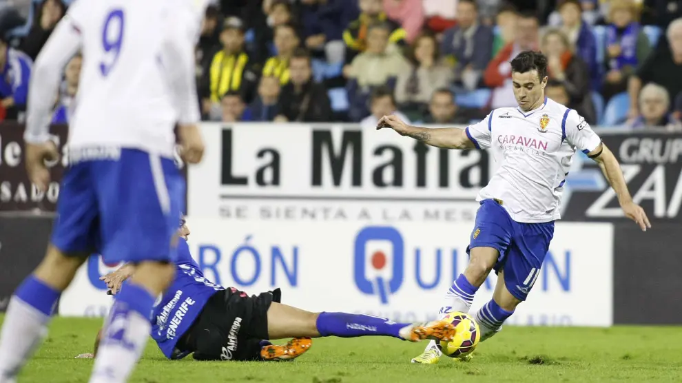Jaime Romero, en el partido contra el Tenerife
