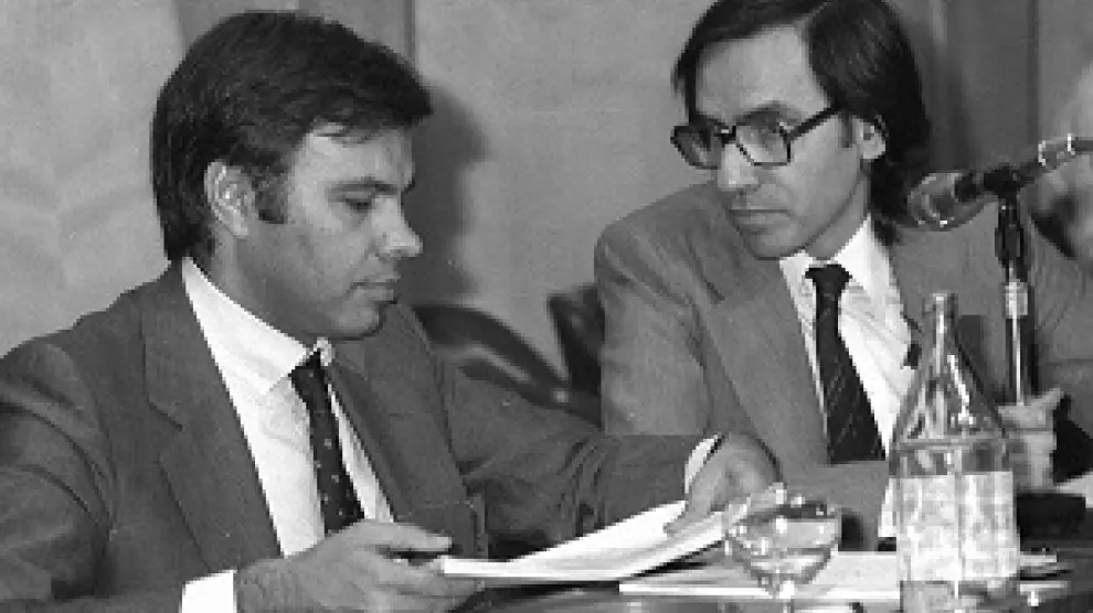 Alfonso Guerra junto a Felipe González en 1979