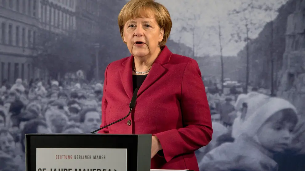 Merkel, en el aniversario de la caída del muro