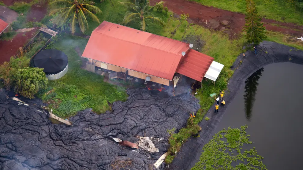 La lava del Kilauea llega a la primera casa hawaina