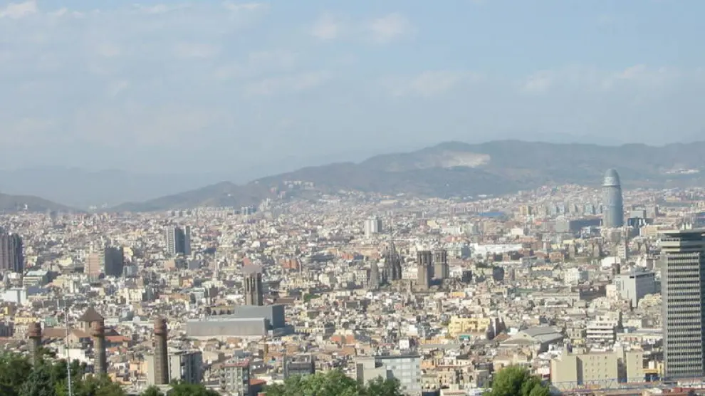 Vista panorámica de la capital catalana