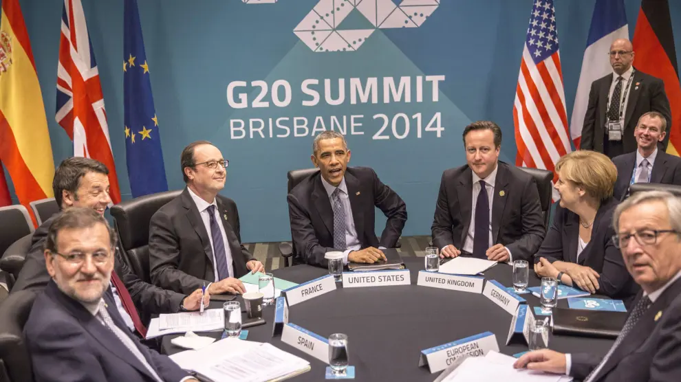 Rajoy, durante la cumbre del G20 del año pasado