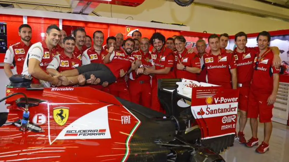 Fernando Alonso se despide de Ferrari