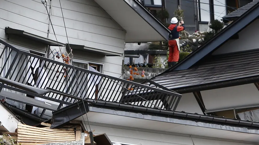 Una casa derribada en Japón