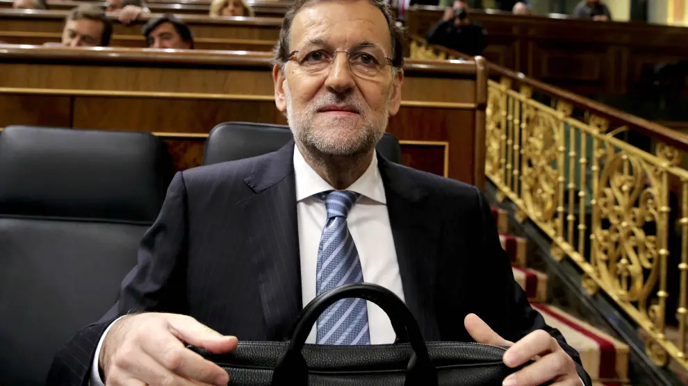 Mariano Rajoy este jueves en el Congreso