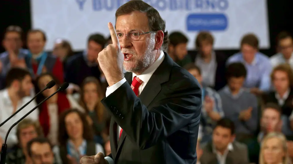 El presidente del Gobierno y líder del PP, Mariano Rajoy