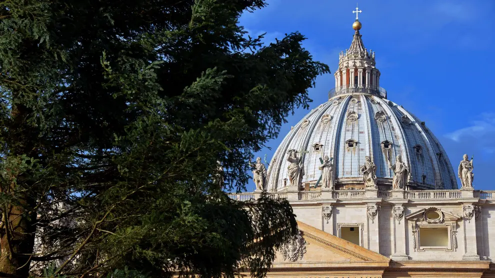 La cúpula de la iglesia de San Pedro del Vaticano