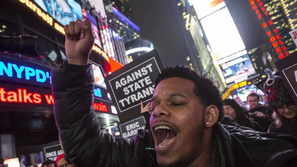 Protesta en Times Square