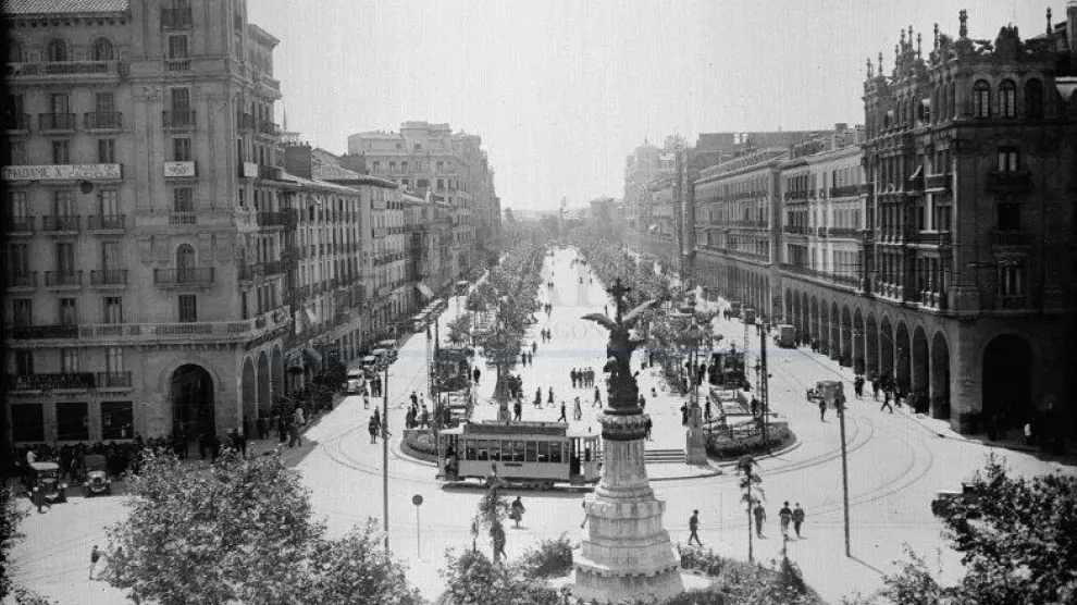 El paseo Independencia en 1931