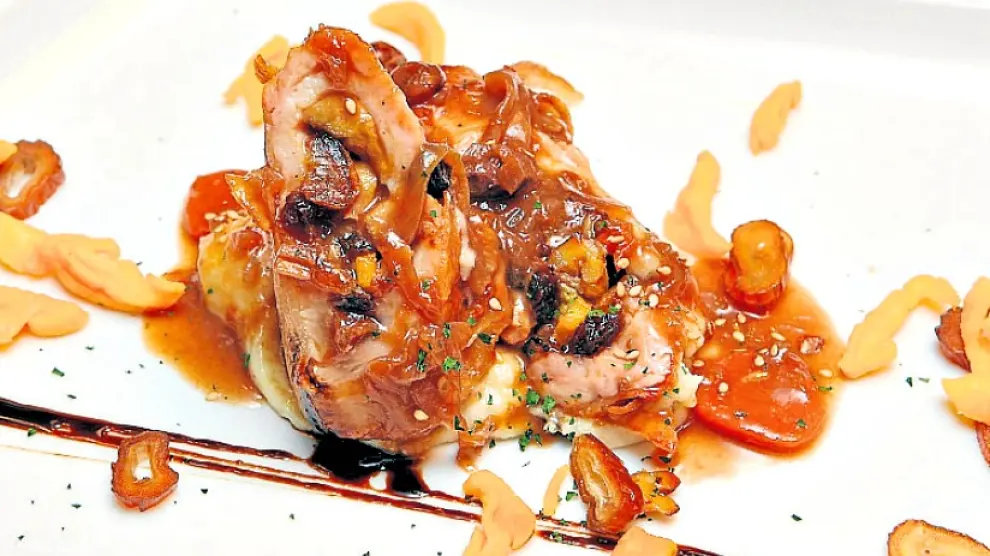 Pechugas de pavo rellenas de foie gras