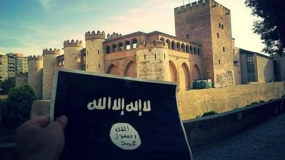 Propaganda del Estado islámico frente a la Aljafería