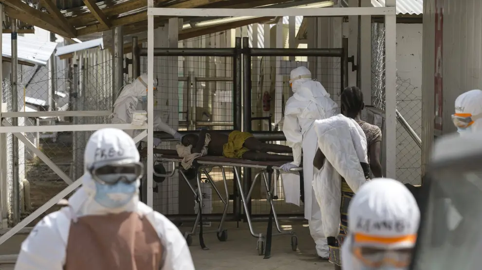 Un centro de tratamiento contra el ébola a las afueras de Freetown (Sierra Leona).