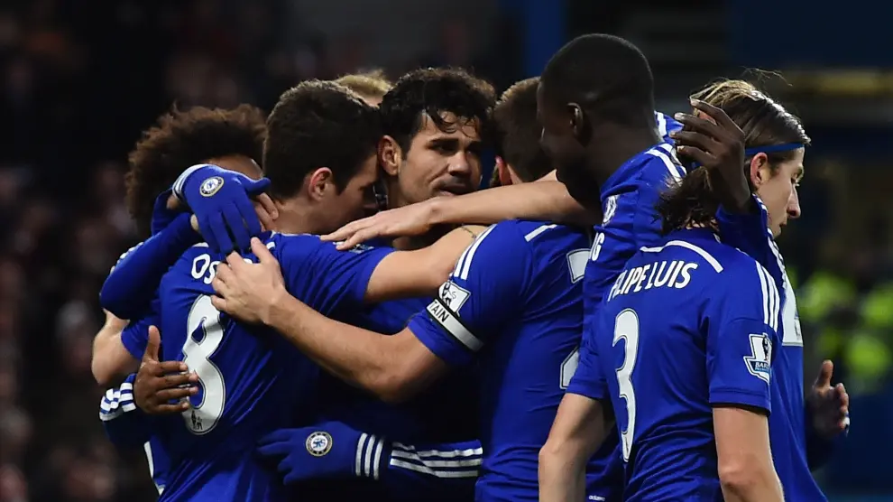 El Chelsea celebra su segundo gol