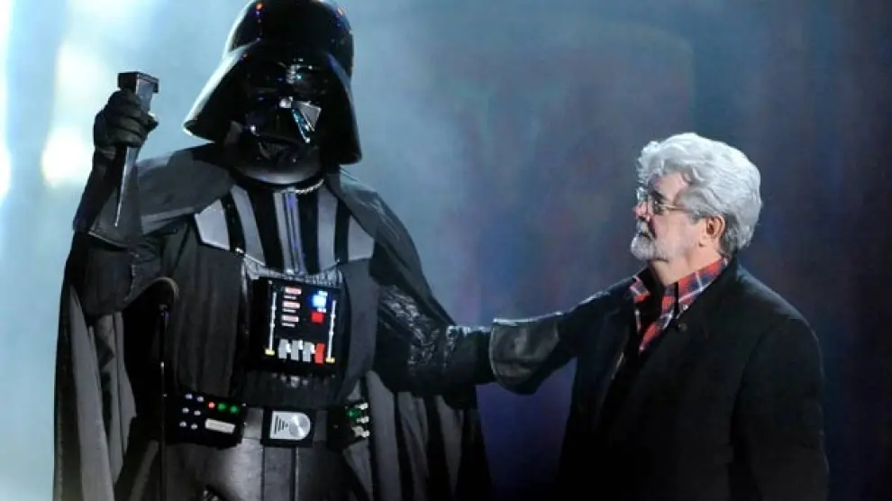 George Lucas con Darth Vader.