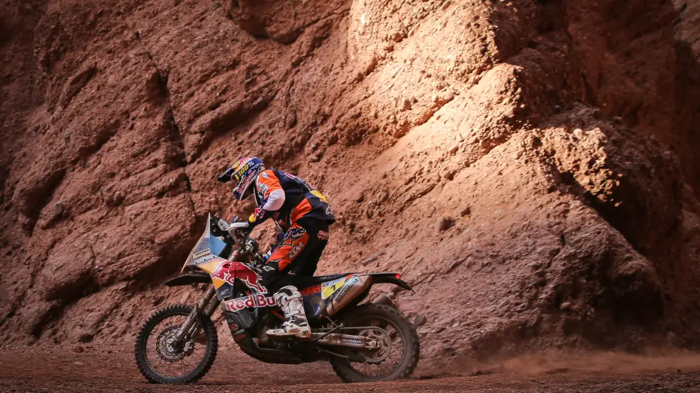 La KTM de Coma en la penúltima etapa del Rally Dakar en Argentina