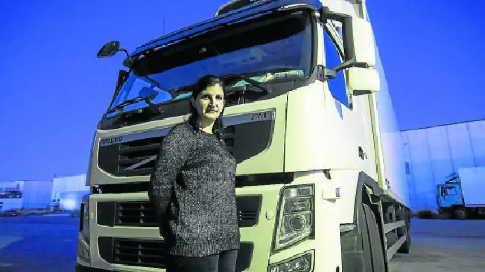 Jessica Peco, gerente de una empresa transportista que reclama de momento 50.000 euros.