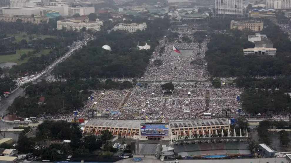 Millones de personas se congregaron en Manila para ver al Papa Francisco