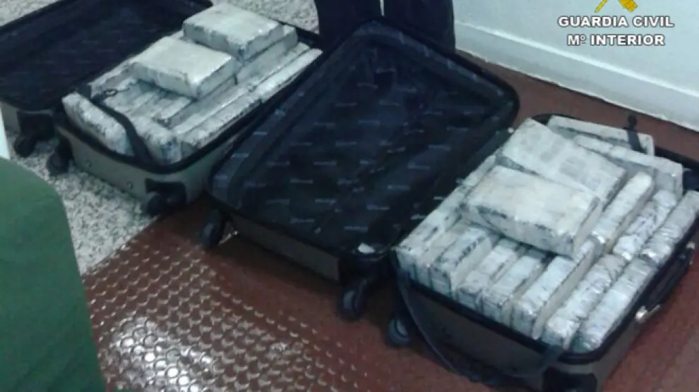 Cinco detenidos de una red gallega que pretendía introducir casi 47 kilos de cocaína