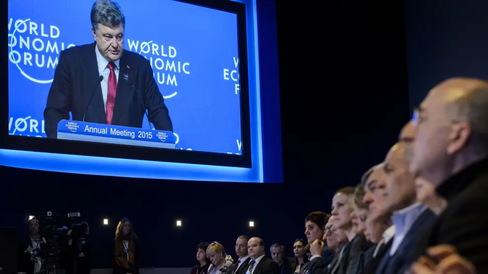Intervención de Poroshenko en Davos