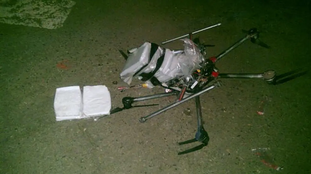 Dron interceptado por la Policía