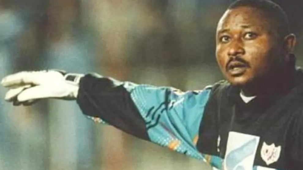Wilfred Agbonavbare fue portero del Rayo entre 1990 y 1996