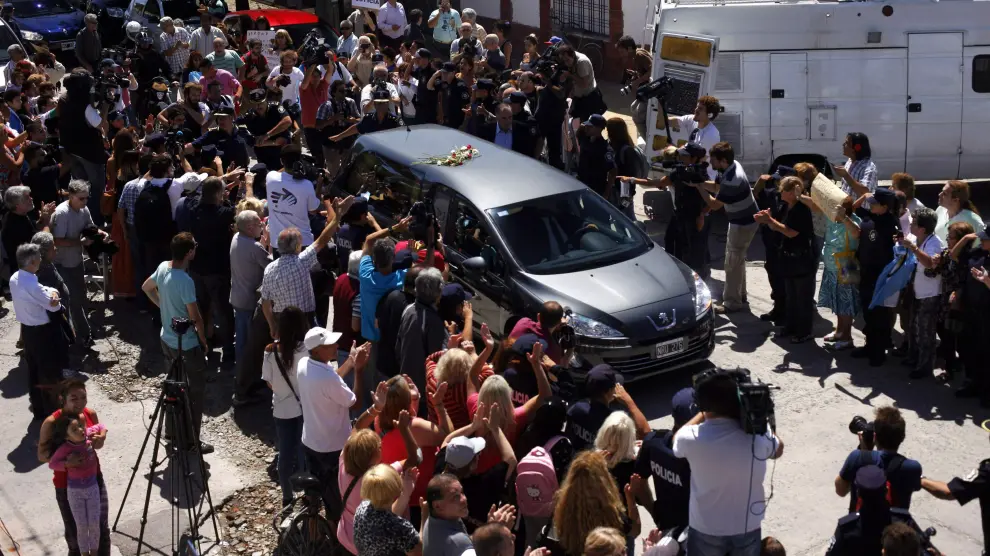 Cortejo fúnebre del fiscal Nisman