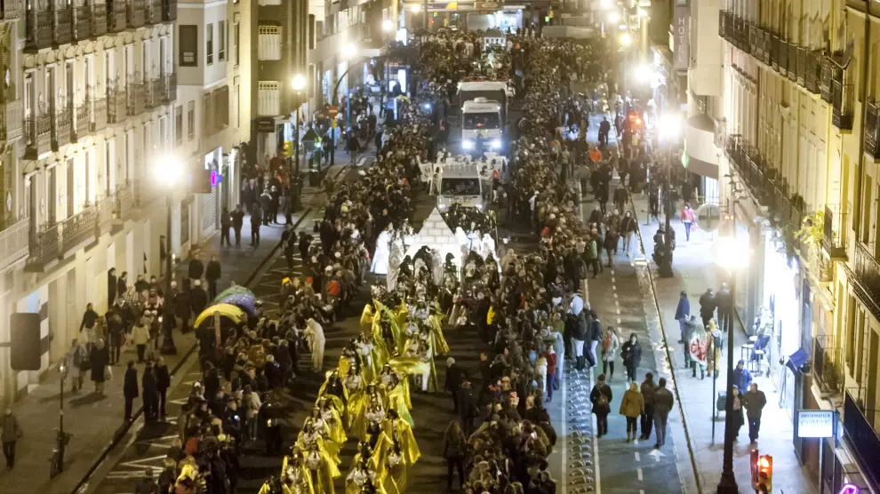 El desfile de Carnaval de Zaragoza en una imagen de archivo