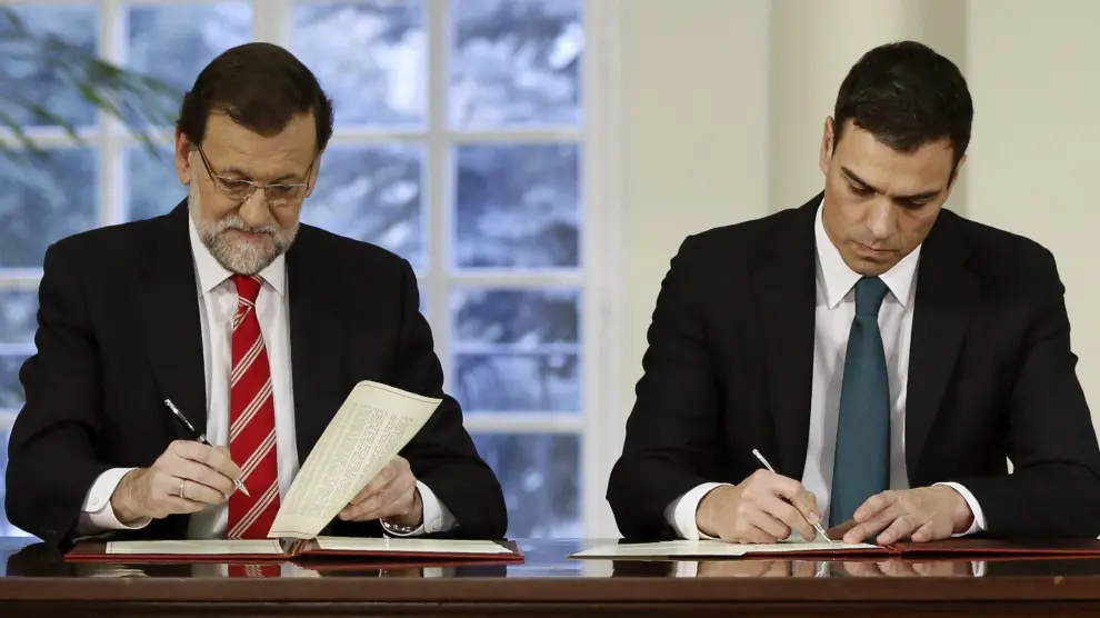 Rajoy y  Sánchez pactan celebrar el 24 de febrero el Debate sobre el estado de la Nación