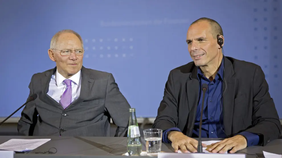 El ministro de finanzas griego y su homólogo alemán