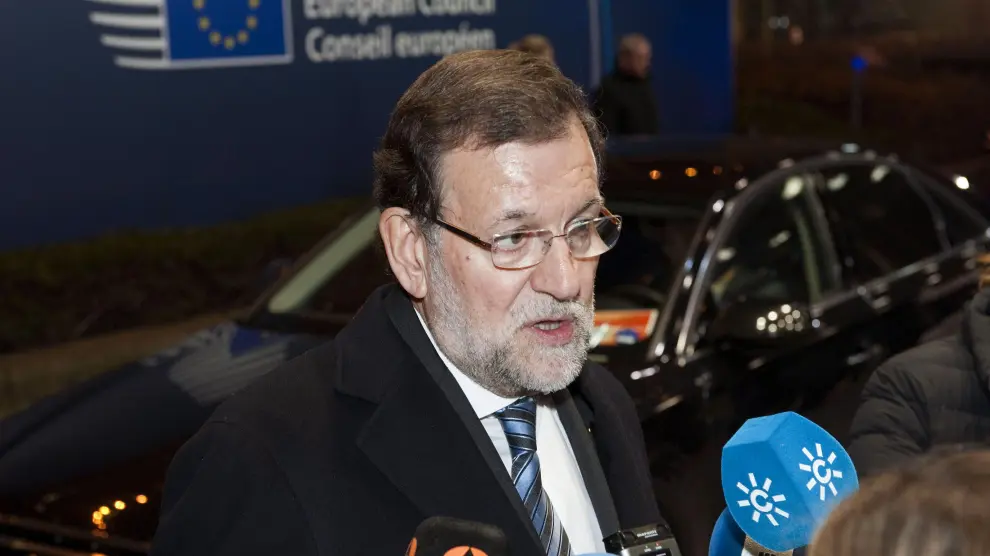 Rajoy a su llegada a la reunión