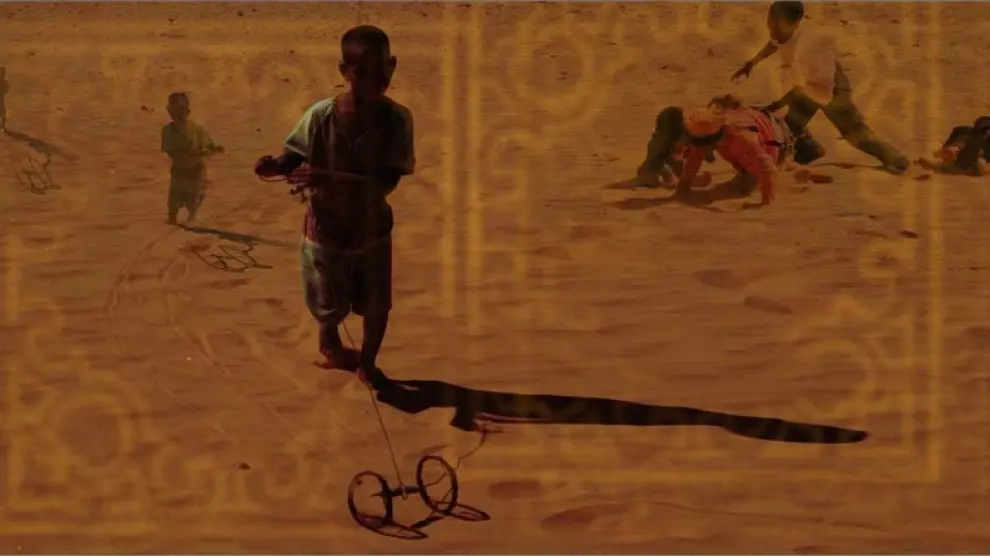 Una fotografía de la exposición 'Sáhara, el país de arena'.
