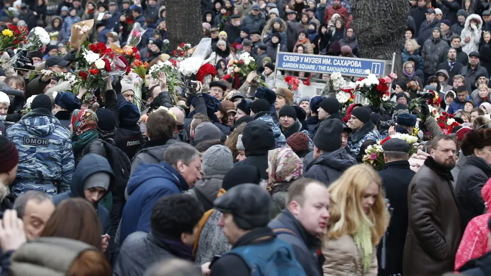 Miles de personas quisieron despedir a Boris Nemtsov