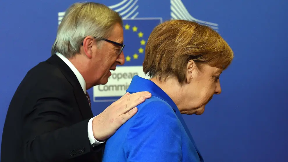 ?Merkel y Juncker