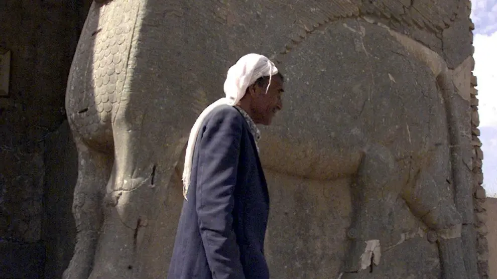 Foto de archivo del sitio arqueológico asirio de Namrud