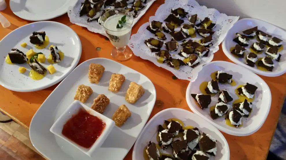 Tapas elaboradas durante las Jornadas Gastronómicas 'Saborea Calatayud'.