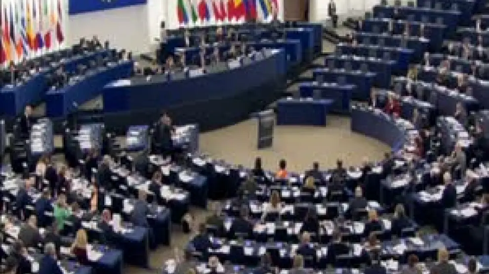 Votación en el Parlamento Europeo. Imagen de archivo