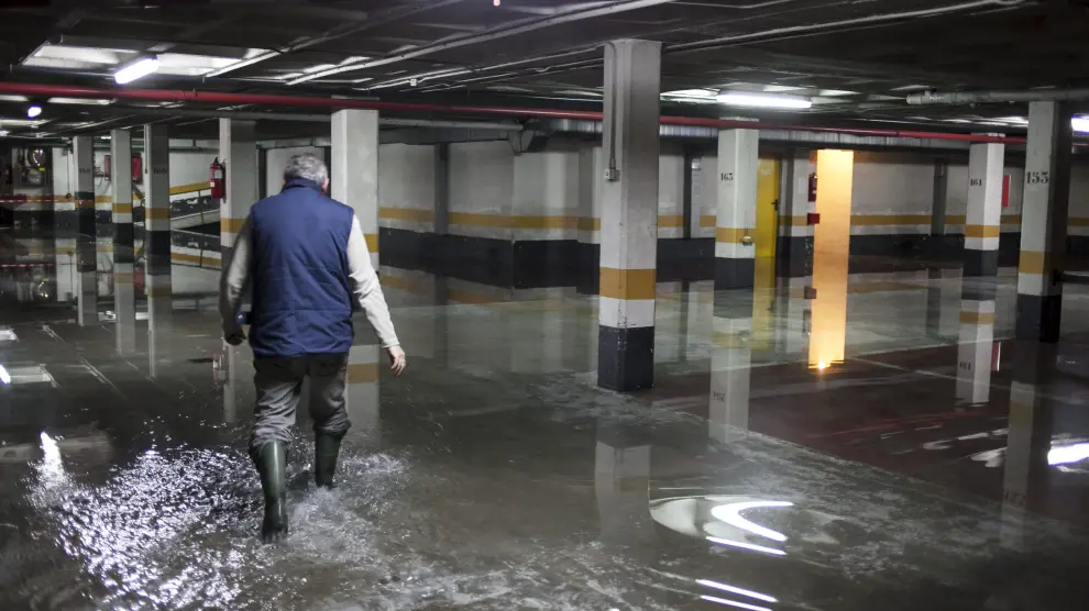 Garaje inundado en Vadorrey
