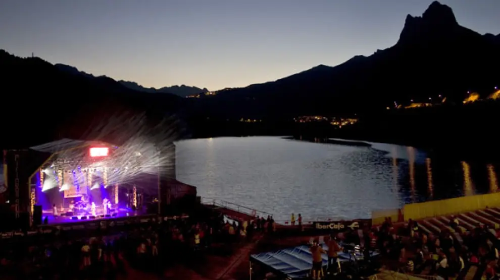 Uno de los escenarios del festival Pirineo Sur