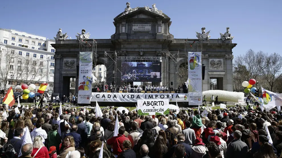 Cuarenta organizaciones 'provida' en Madrid