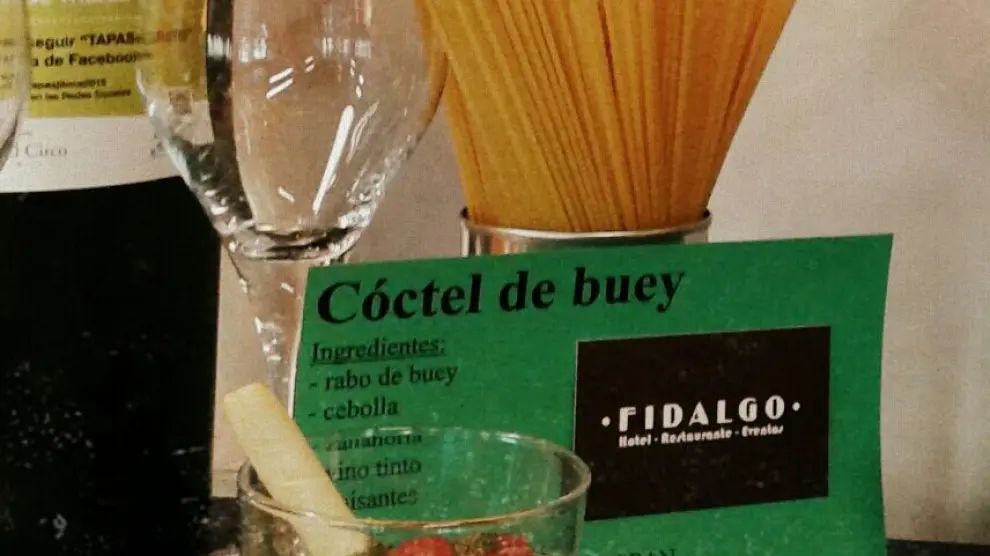 El coctail de rabo de buey del Hotel Fidalgo de Calamocha, mejor tapa apta para celíacos.