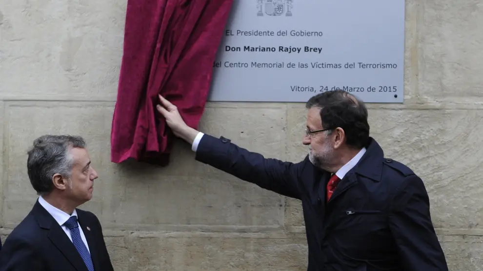 Mariano Rajoy en un acto en memoria de las víctimas del terrorismo en una imagen de archivo