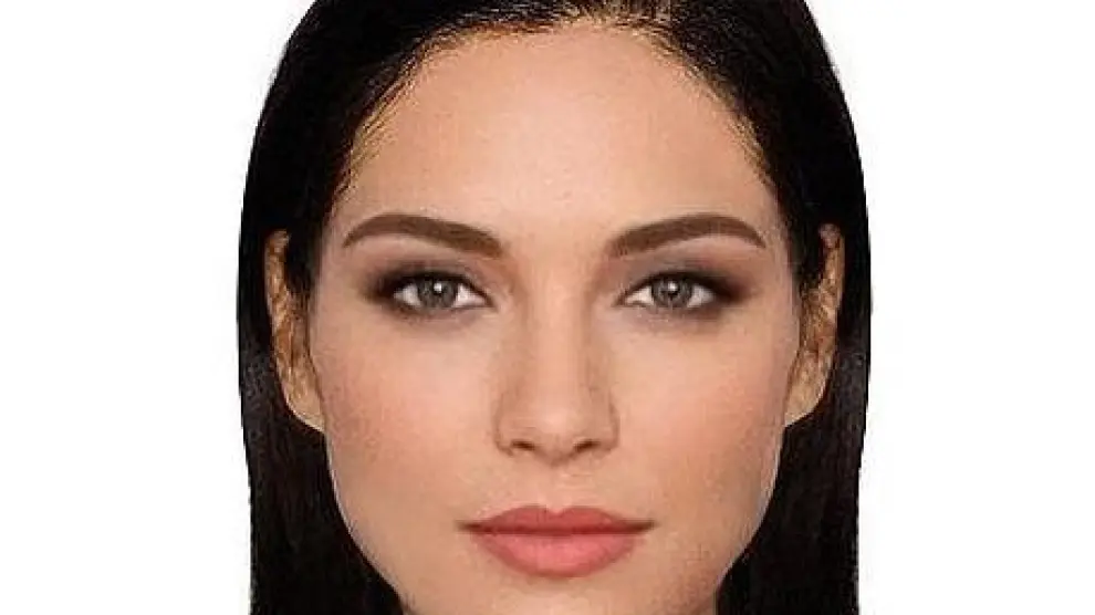 El rostro femenino "perfecto", según cánones europeos.