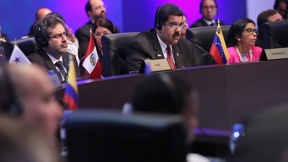 Maduro, durante la cumbre
