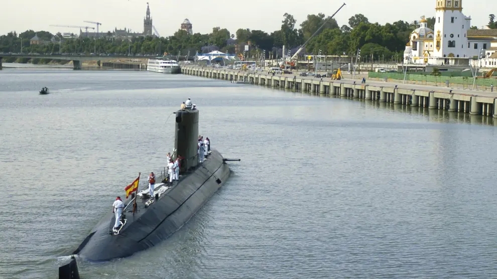Las baterías sustraídas iban destinadas a las nuevas unidades del submarino S-80, que sustituirán al 'Mistral' (en la imagen)
