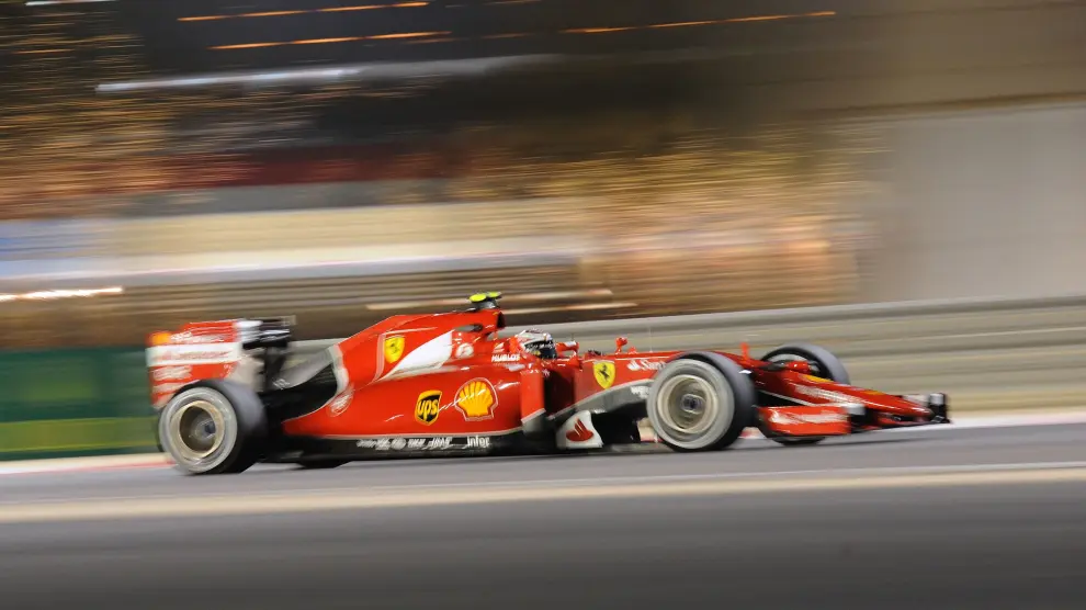 Imagen de archivo de una carrera de Ferrari.