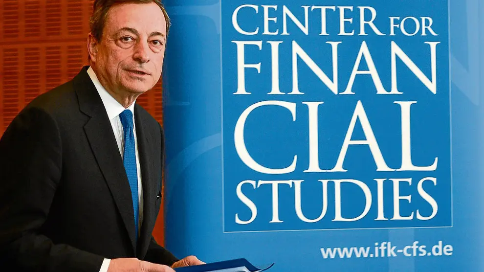 Mario Draghi, el pasado miércoles en Francfort (Alemania) donde impartió una conferencia.