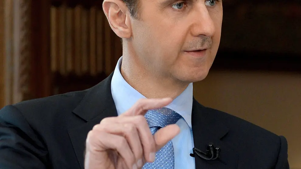 Foto de archivo del presidente sirio durante una entrevista.