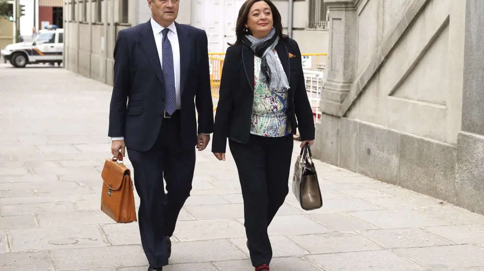 La senadora socialista Mar Moreno ha declarado ante el magistrado que instruye el caso