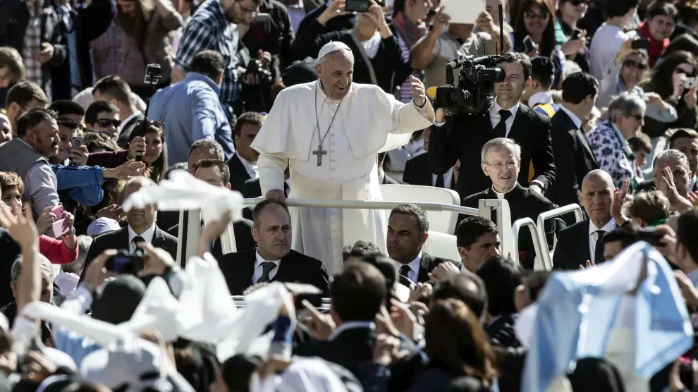 El Papa en una audiencia pública este miércoles en el Vaticano