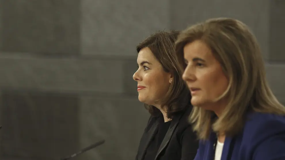Báñez y Sáenz de Santamaría, tras el Consejo de Ministros